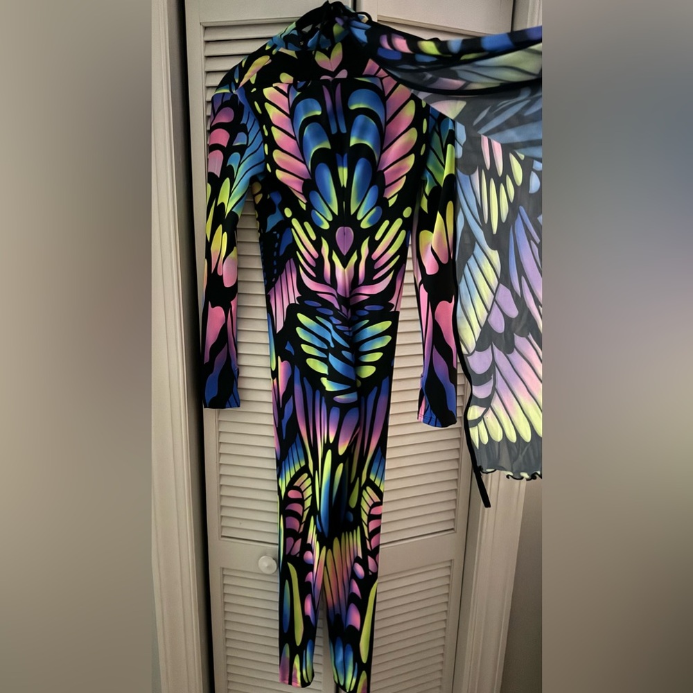 Candy catz quiver costume and wings set, uv reactive